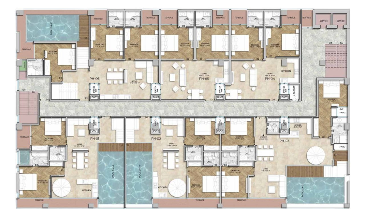 9th Floor Plan